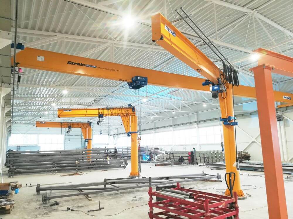 Jib cranes, overhead cranes project_Strele industrial